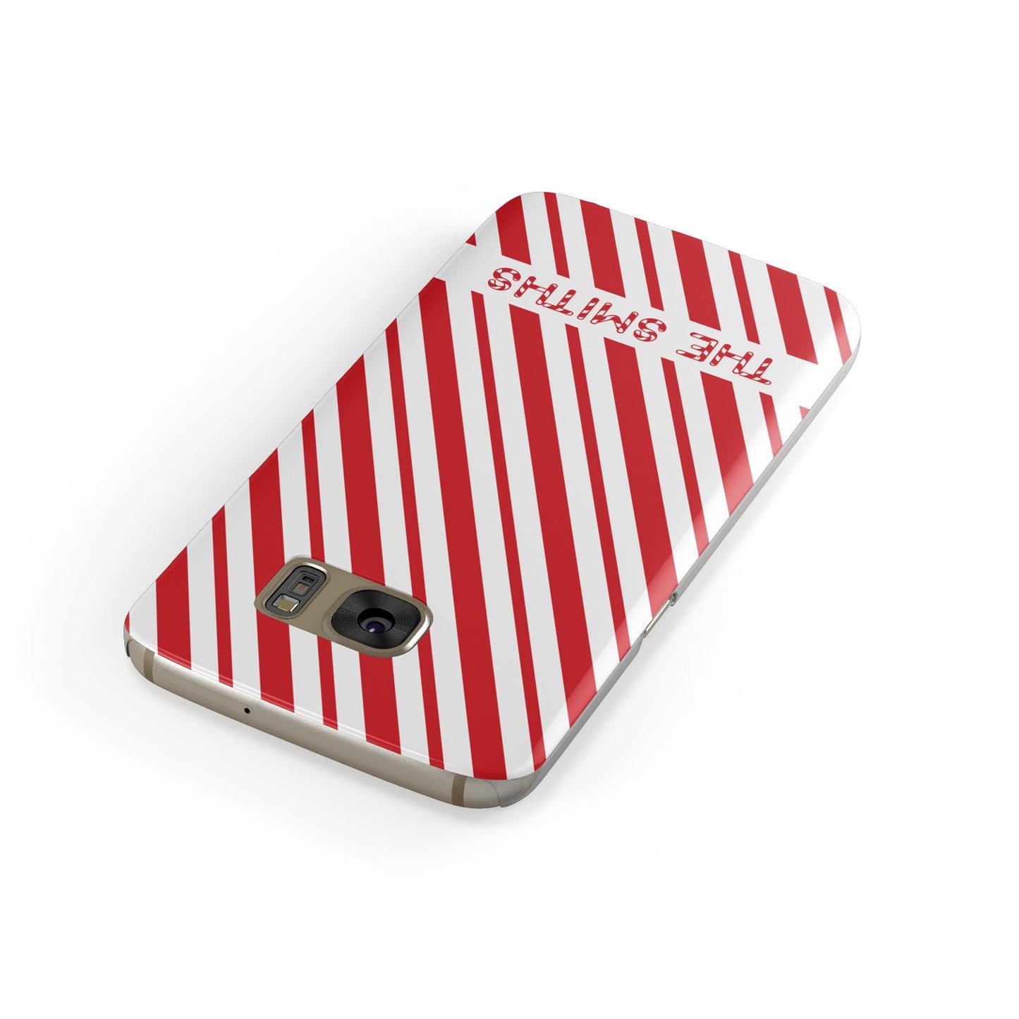 Candy Cane Personalised Samsung Galaxy Case Front Close Up