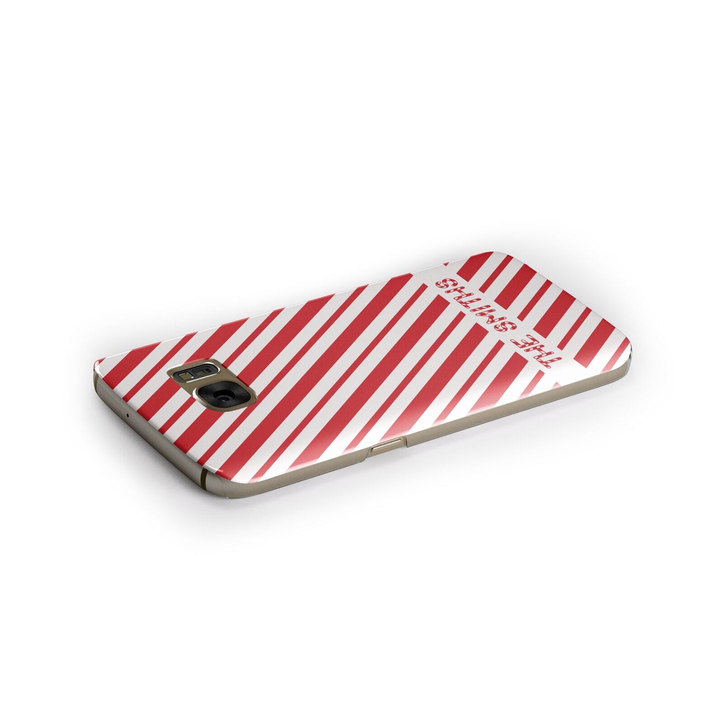 Candy Cane Personalised Samsung Galaxy Case Side Close Up