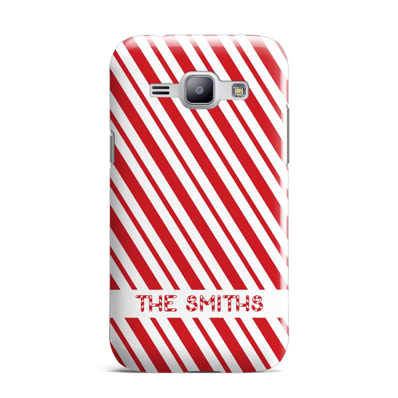 Candy Cane Personalised Samsung Galaxy J1 2015 Case