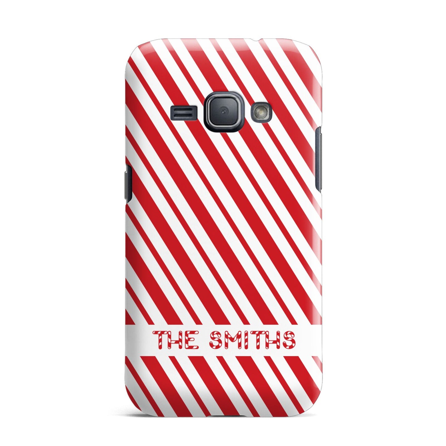 Candy Cane Personalised Samsung Galaxy J1 2016 Case