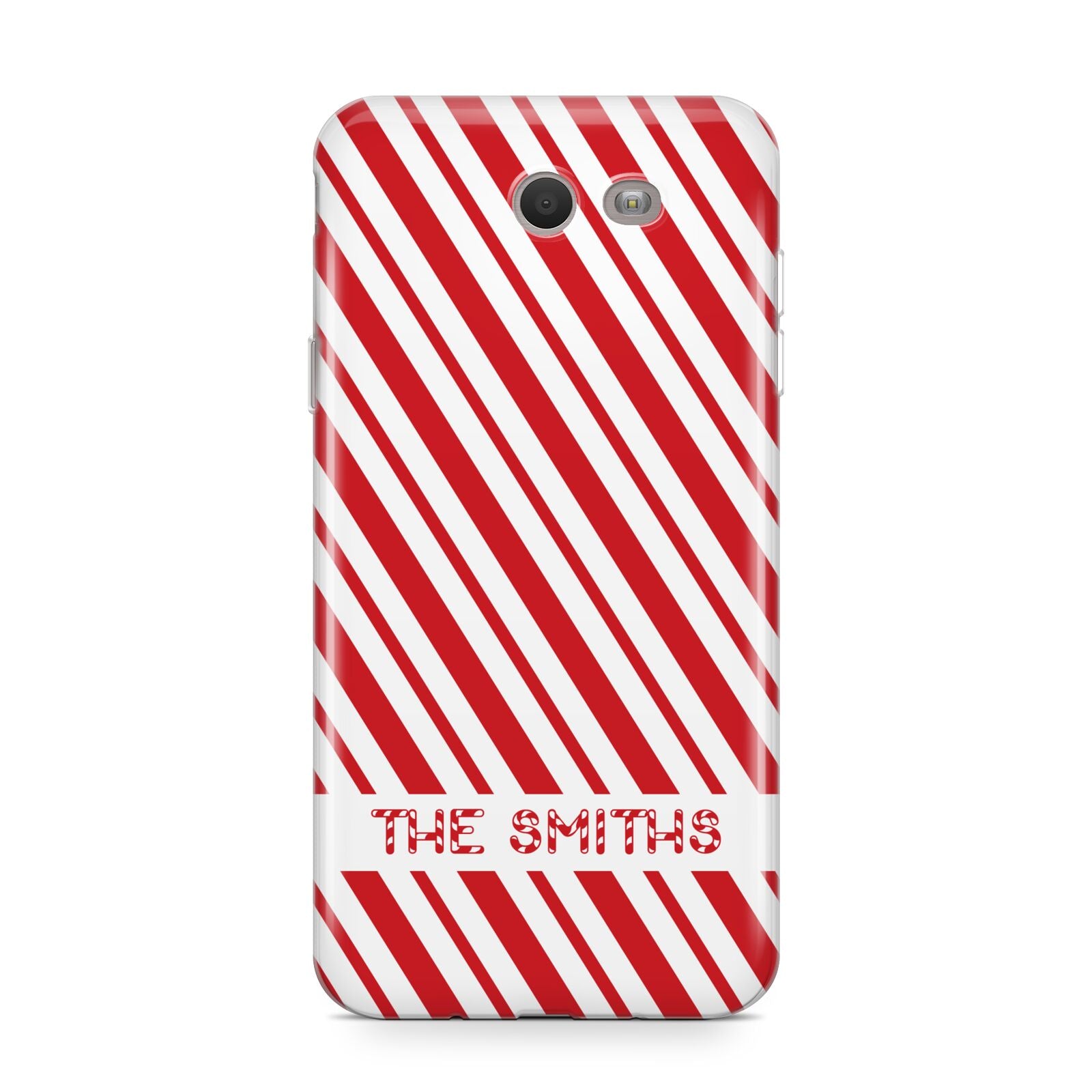 Candy Cane Personalised Samsung Galaxy J7 2017 Case