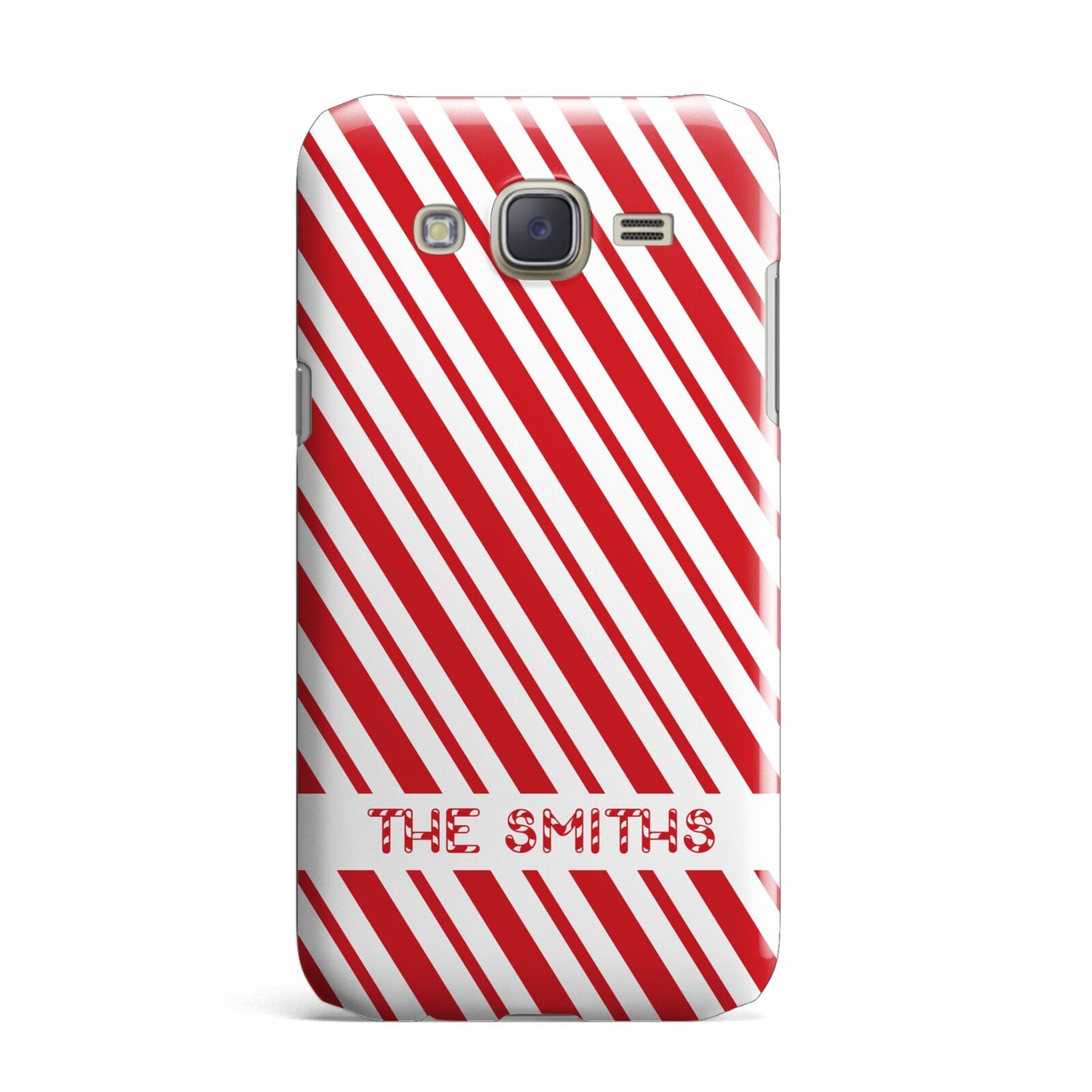 Candy Cane Personalised Samsung Galaxy J7 Case