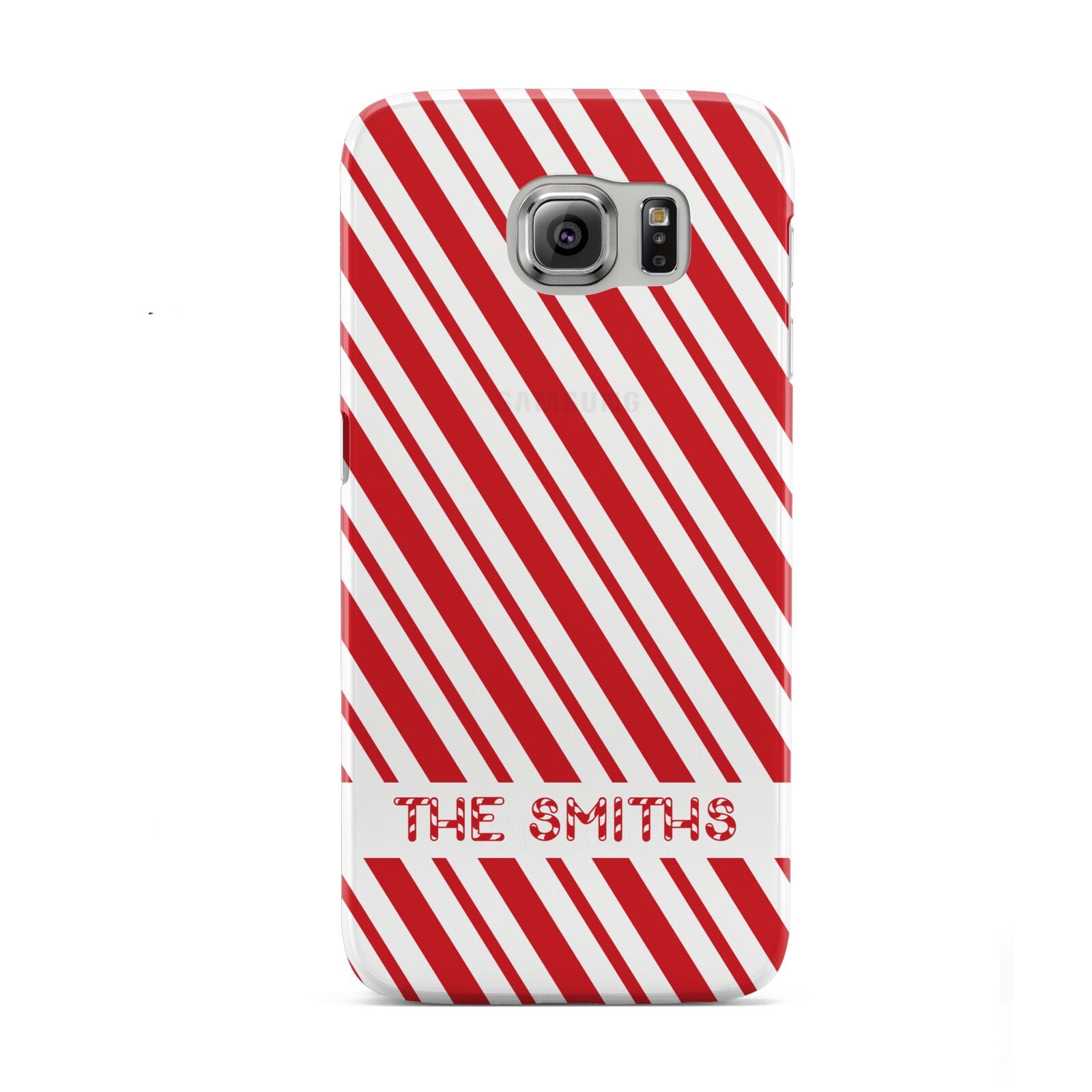 Candy Cane Personalised Samsung Galaxy S6 Case