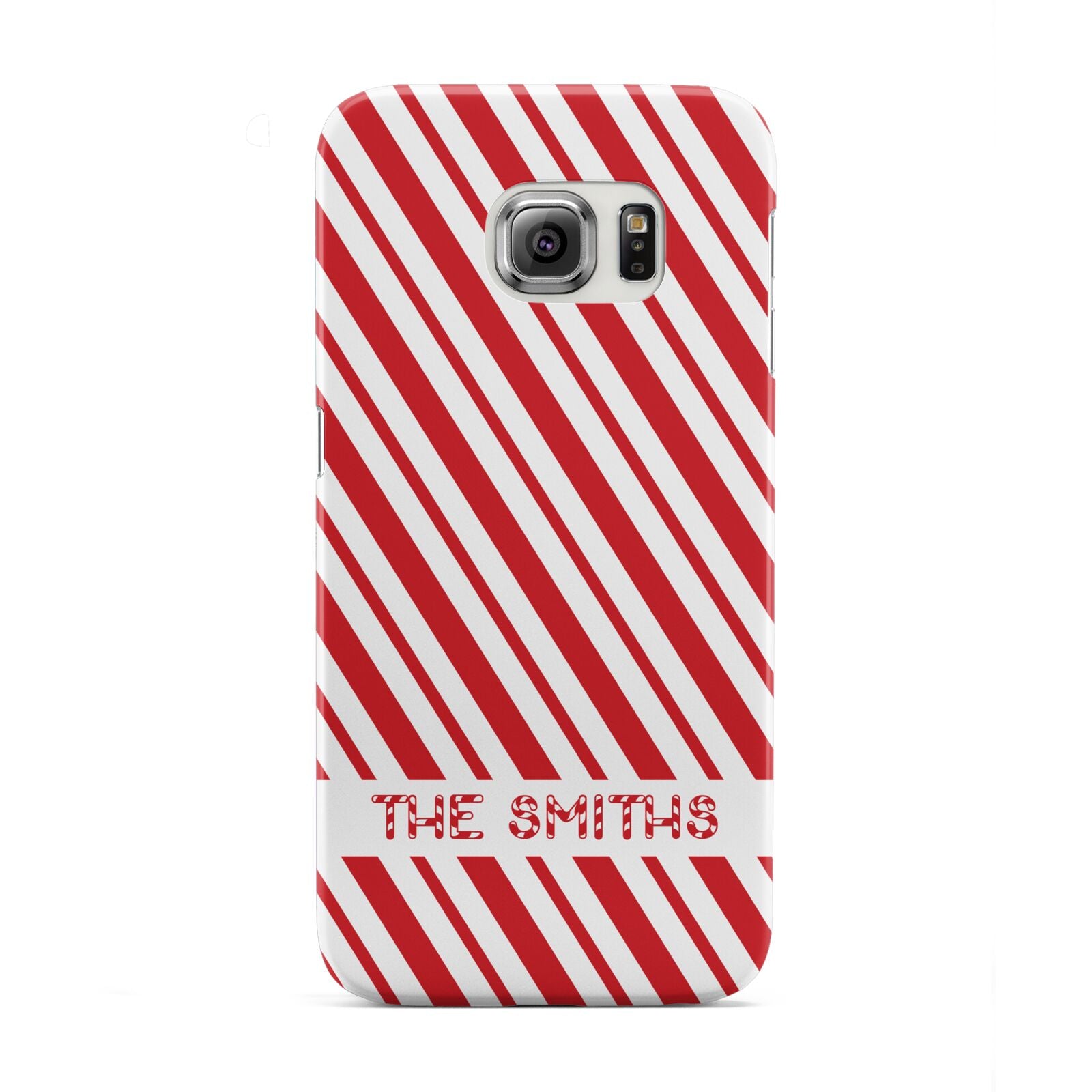 Candy Cane Personalised Samsung Galaxy S6 Edge Case