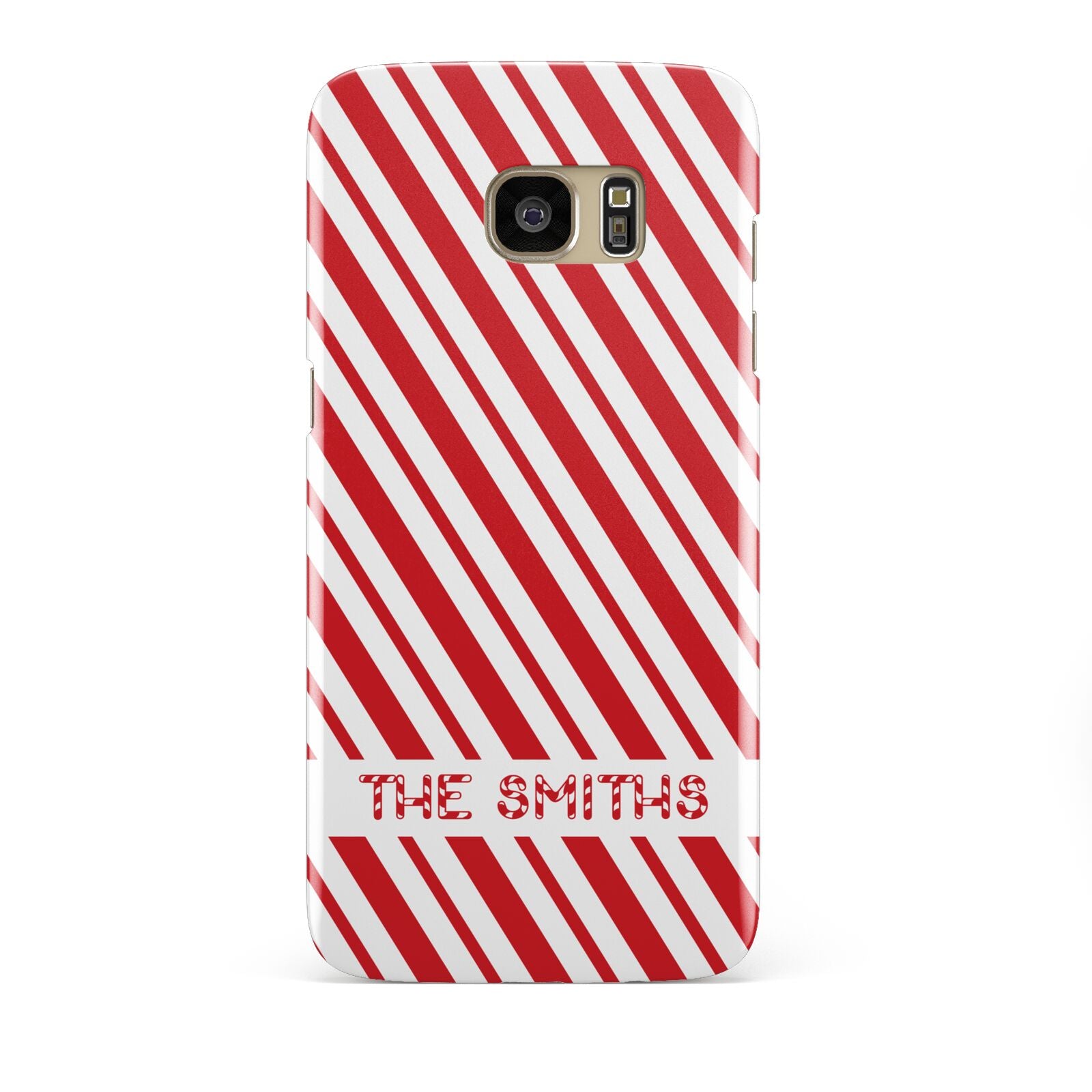 Candy Cane Personalised Samsung Galaxy S7 Edge Case