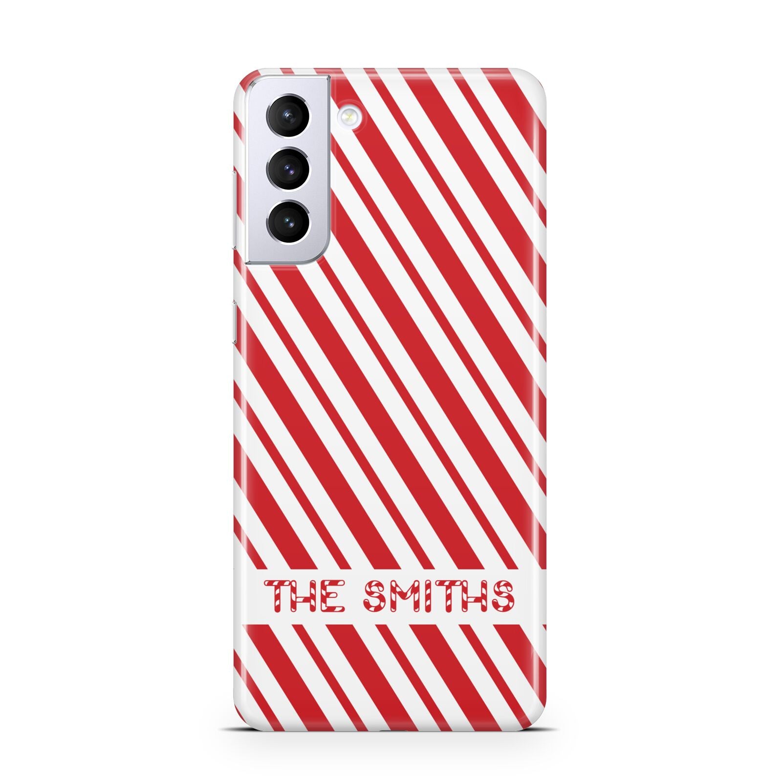 Candy Cane Personalised Samsung S21 Plus Case