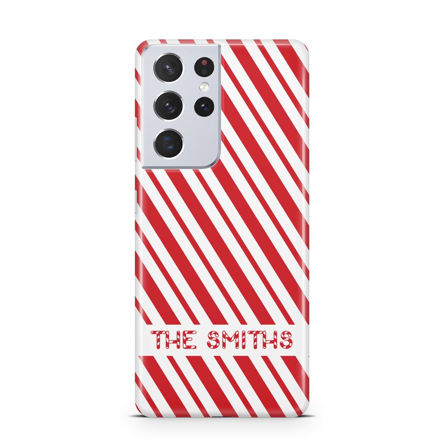 Candy Cane Personalised Samsung S21 Ultra Case