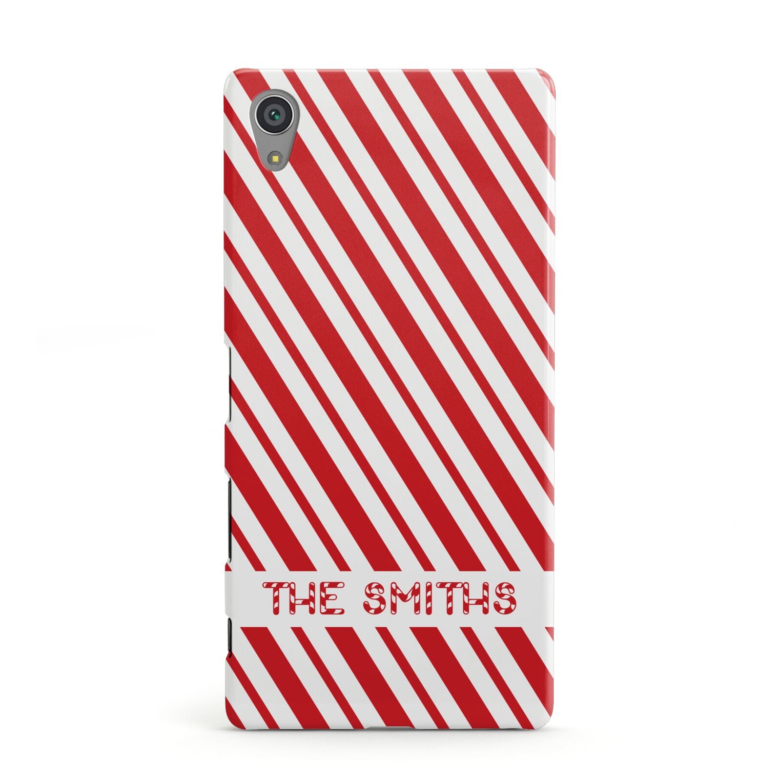 Candy Cane Personalised Sony Xperia Case