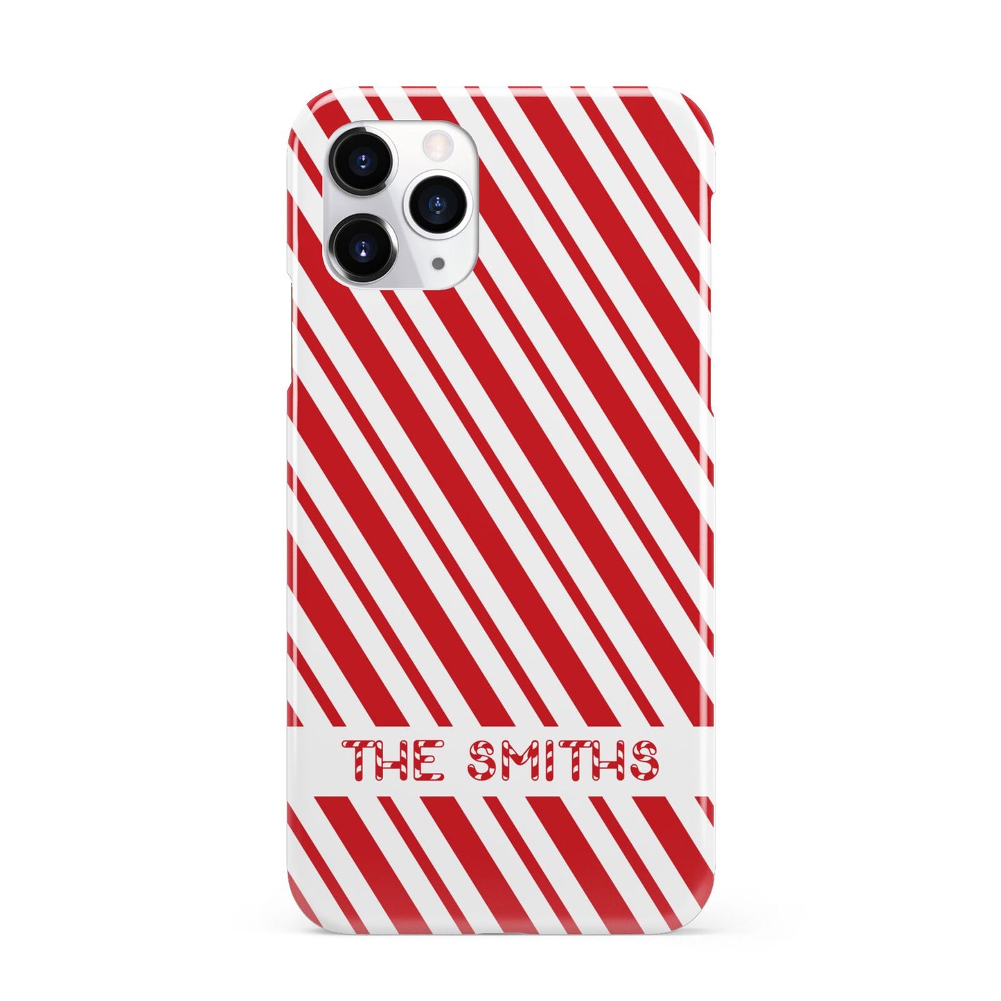 Candy Cane Personalised iPhone 11 Pro 3D Snap Case