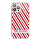 Candy Cane Personalised iPhone 13 Pro Max TPU Impact Case with White Edges