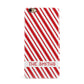 Candy Cane Personalised iPhone 6 Plus 3D Snap Case on Gold Phone
