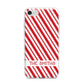 Candy Cane Personalised iPhone 7 Bumper Case on Silver iPhone