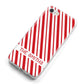 Candy Cane Personalised iPhone 8 Bumper Case on Silver iPhone Alternative Image