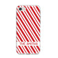 Candy Cane Personalised iPhone 8 Bumper Case on Silver iPhone