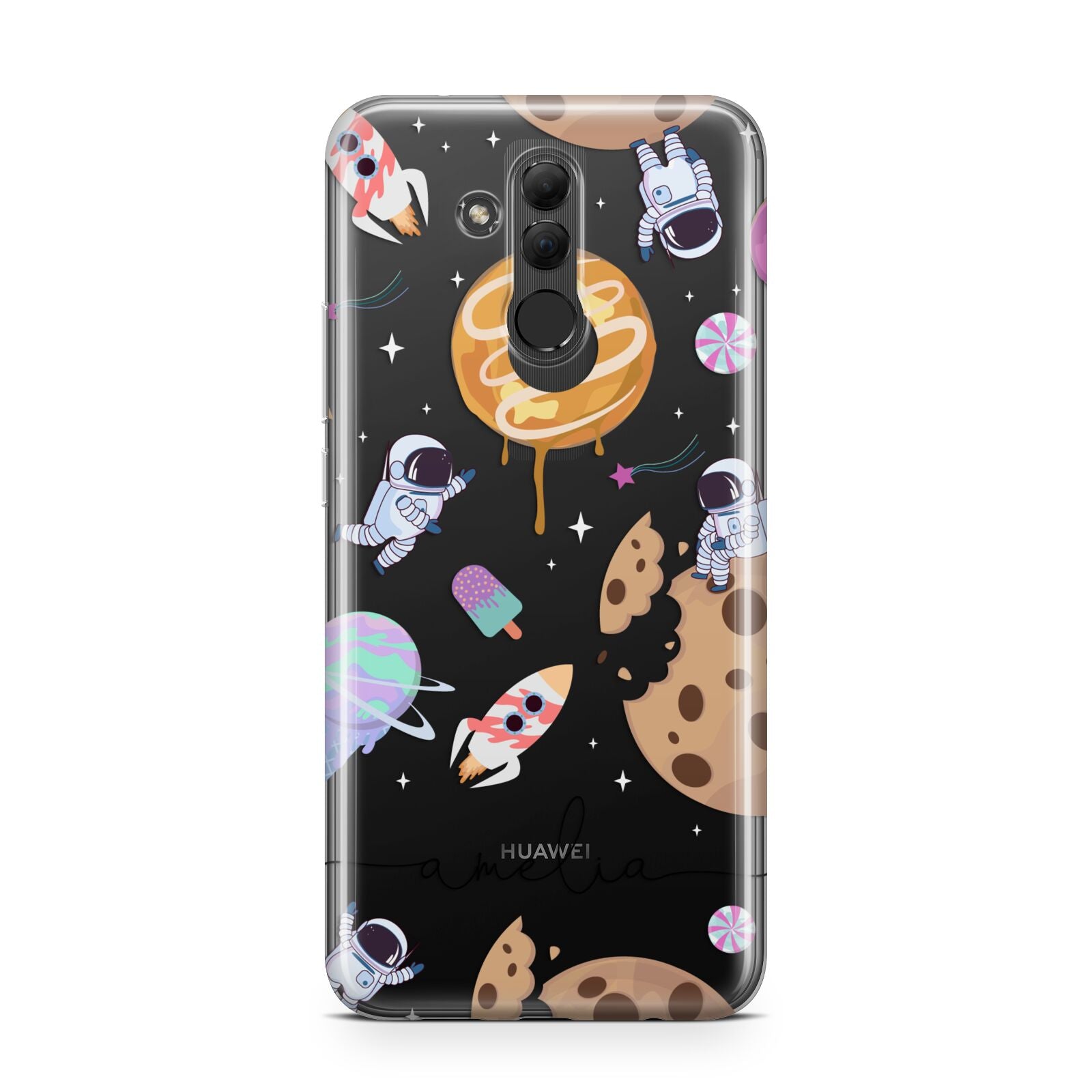 Candyland Galaxy Clear Personalised Huawei Mate 20 Lite