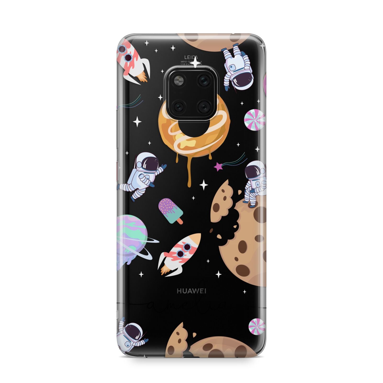 Candyland Galaxy Clear Personalised Huawei Mate 20 Pro Phone Case