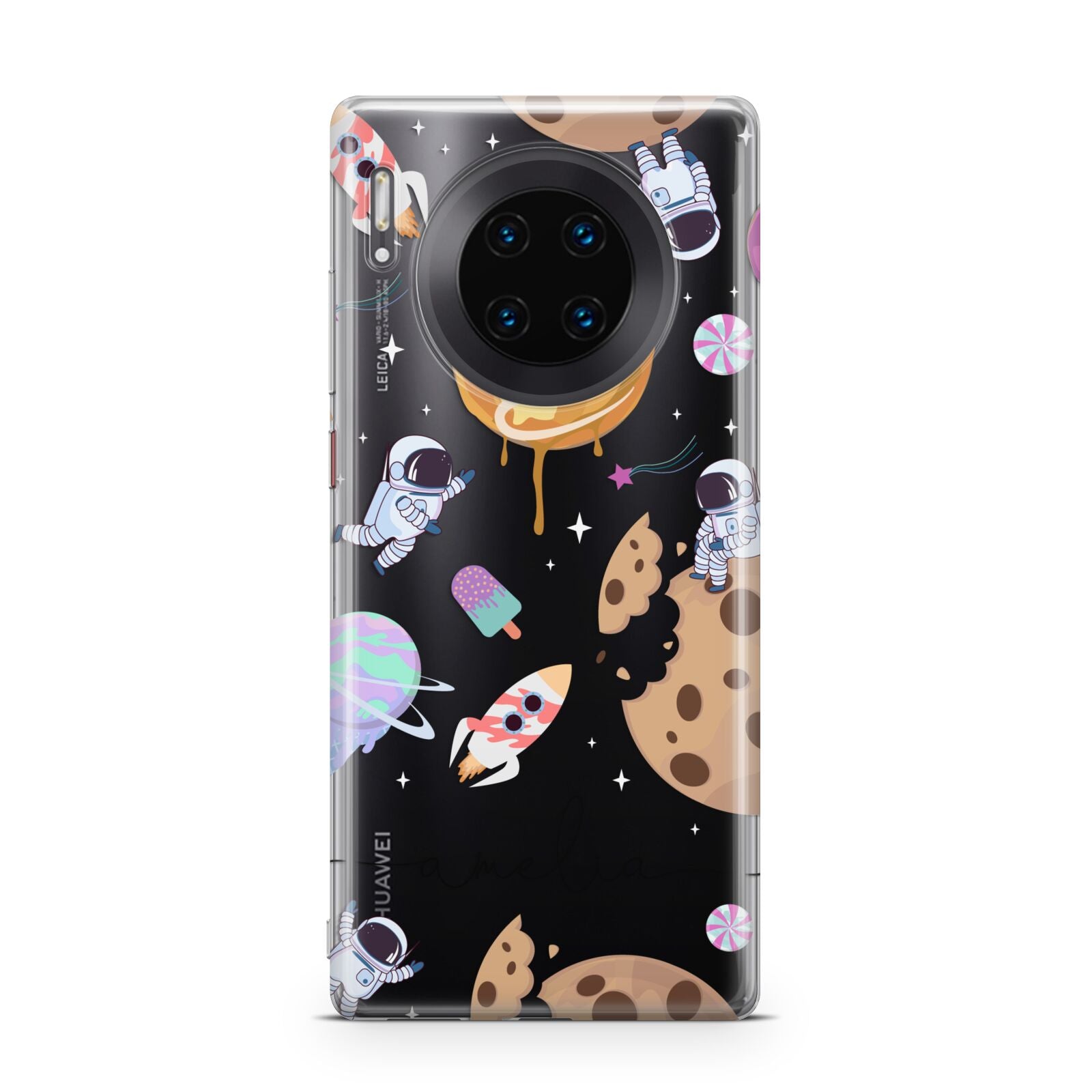 Candyland Galaxy Clear Personalised Huawei Mate 30 Pro Phone Case