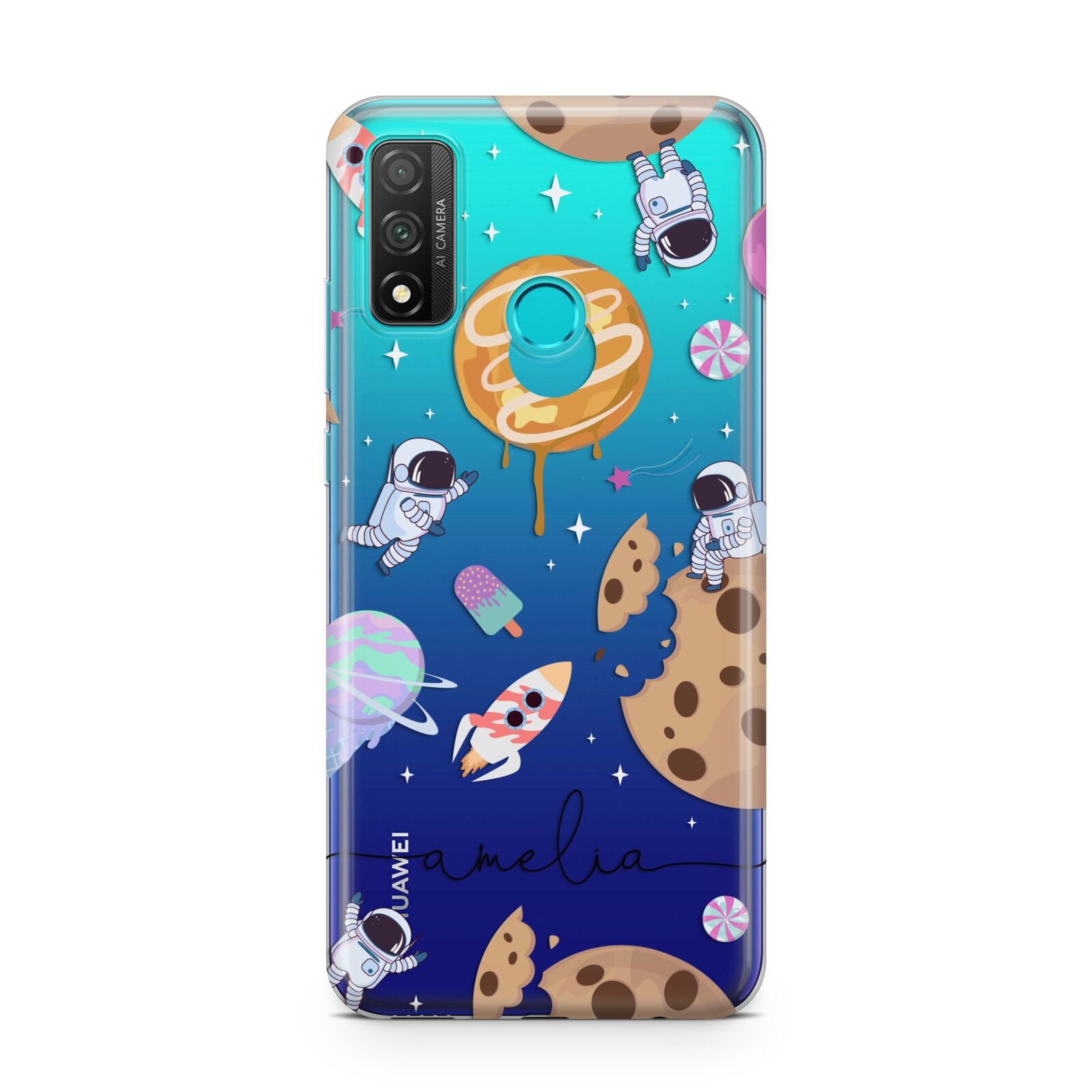 Candyland Galaxy Clear Personalised Huawei P Smart 2020