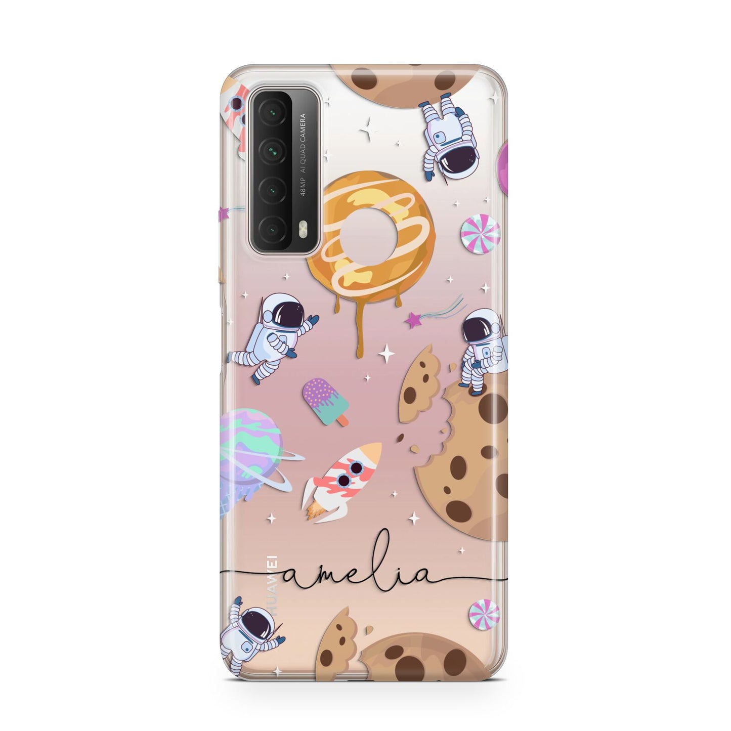 Candyland Galaxy Clear Personalised Huawei P Smart 2021