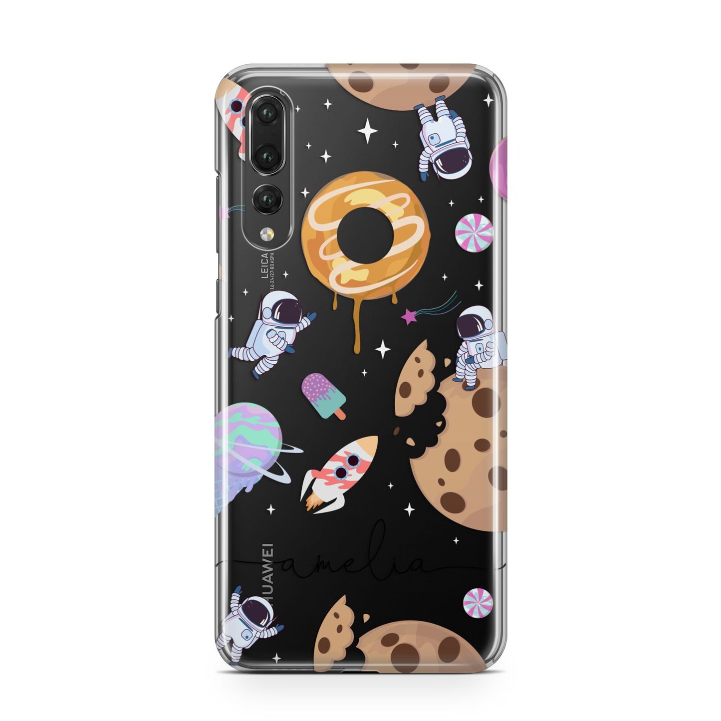 Candyland Galaxy Clear Personalised Huawei P20 Pro Phone Case