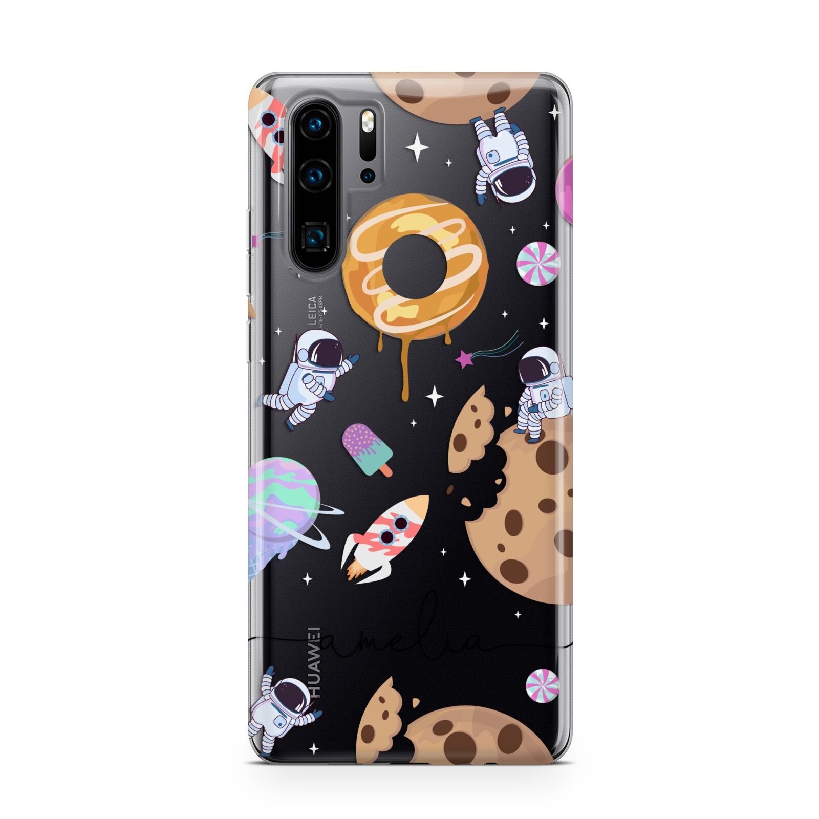 Candyland Galaxy Clear Personalised Huawei P30 Pro Phone Case