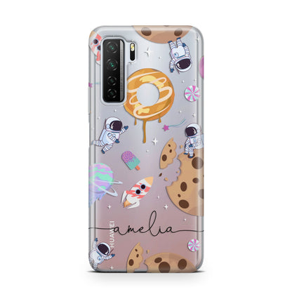 Candyland Galaxy Clear Personalised Huawei P40 Lite 5G Phone Case