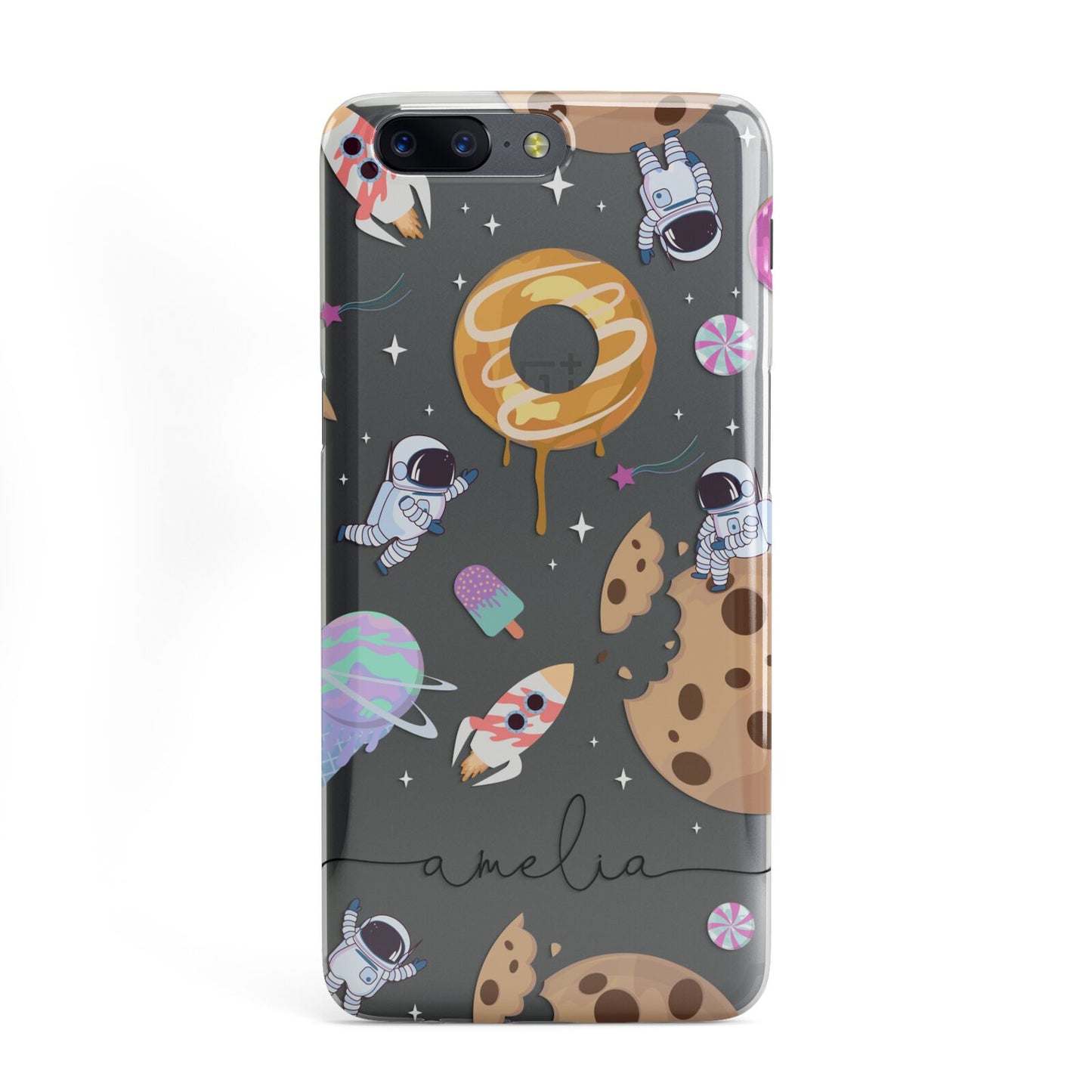 Candyland Galaxy Clear Personalised OnePlus Case