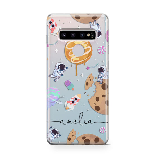 Candyland Galaxy Clear Personalised Protective Samsung Galaxy Case