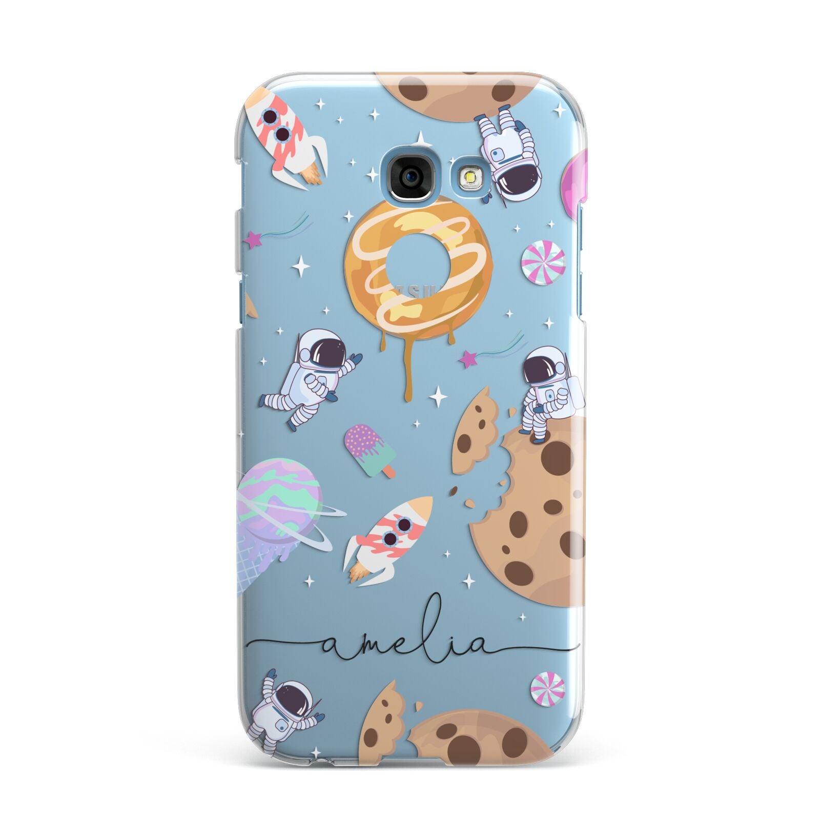 Candyland Galaxy Clear Personalised Samsung Galaxy A7 2017 Case