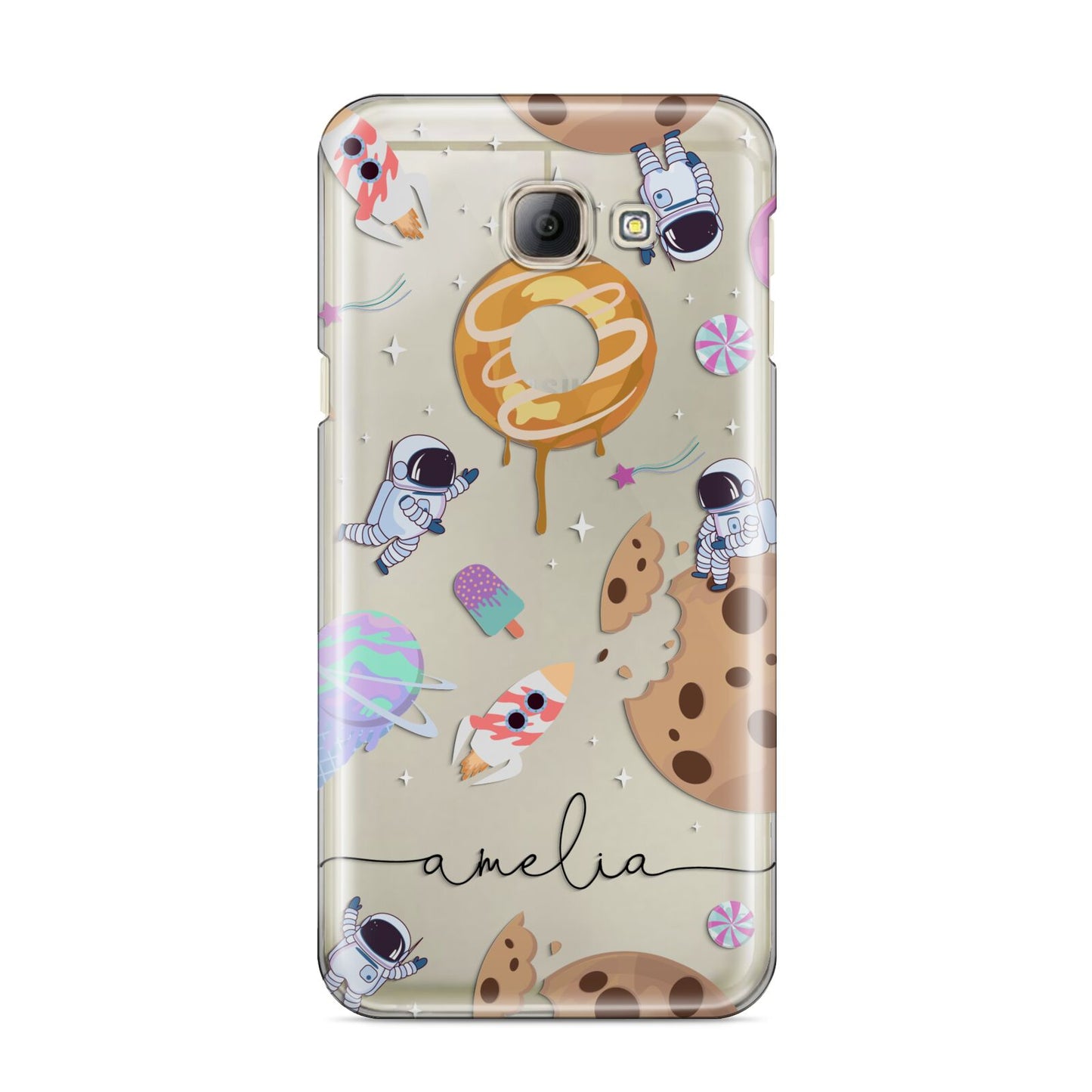 Candyland Galaxy Clear Personalised Samsung Galaxy A8 2016 Case