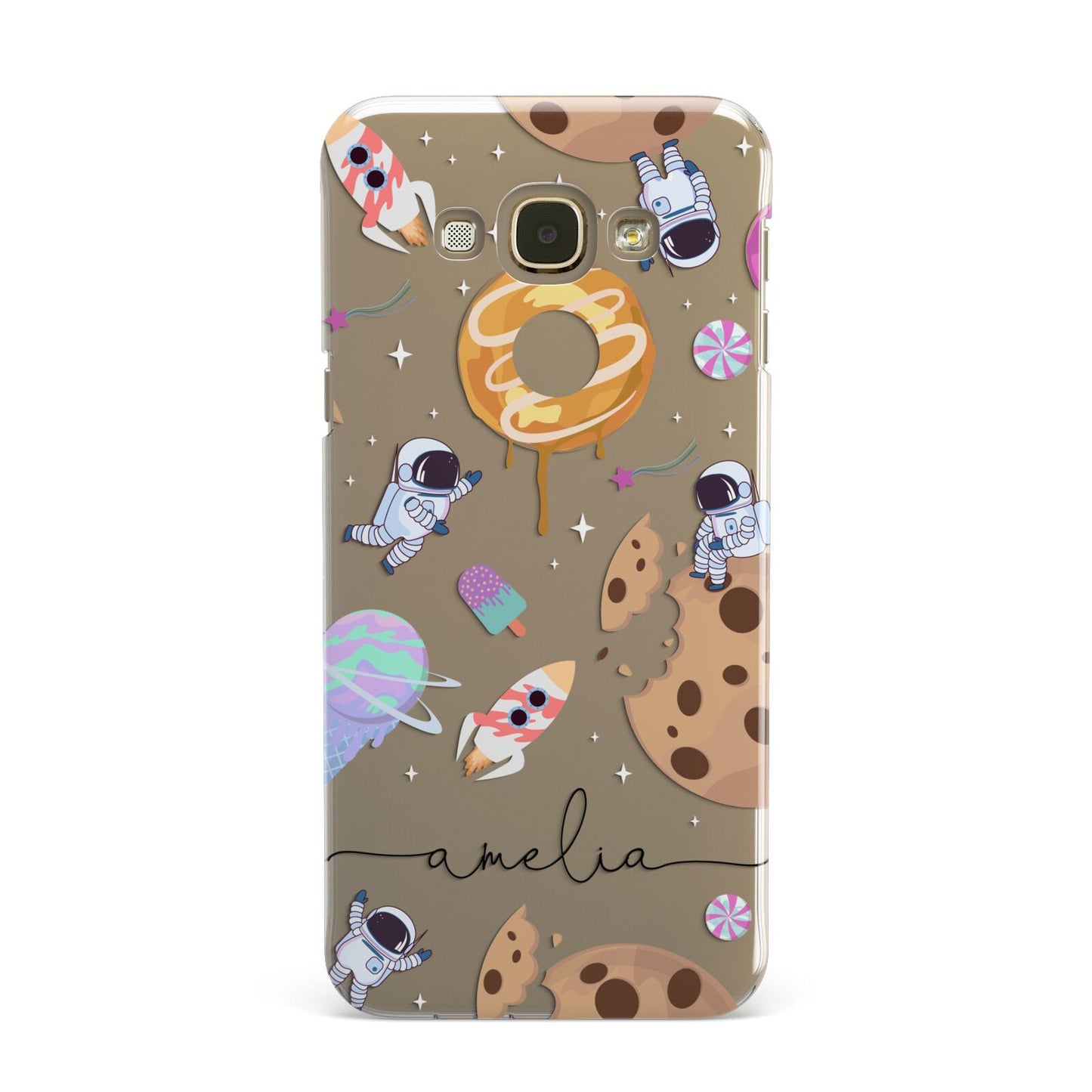 Candyland Galaxy Clear Personalised Samsung Galaxy A8 Case