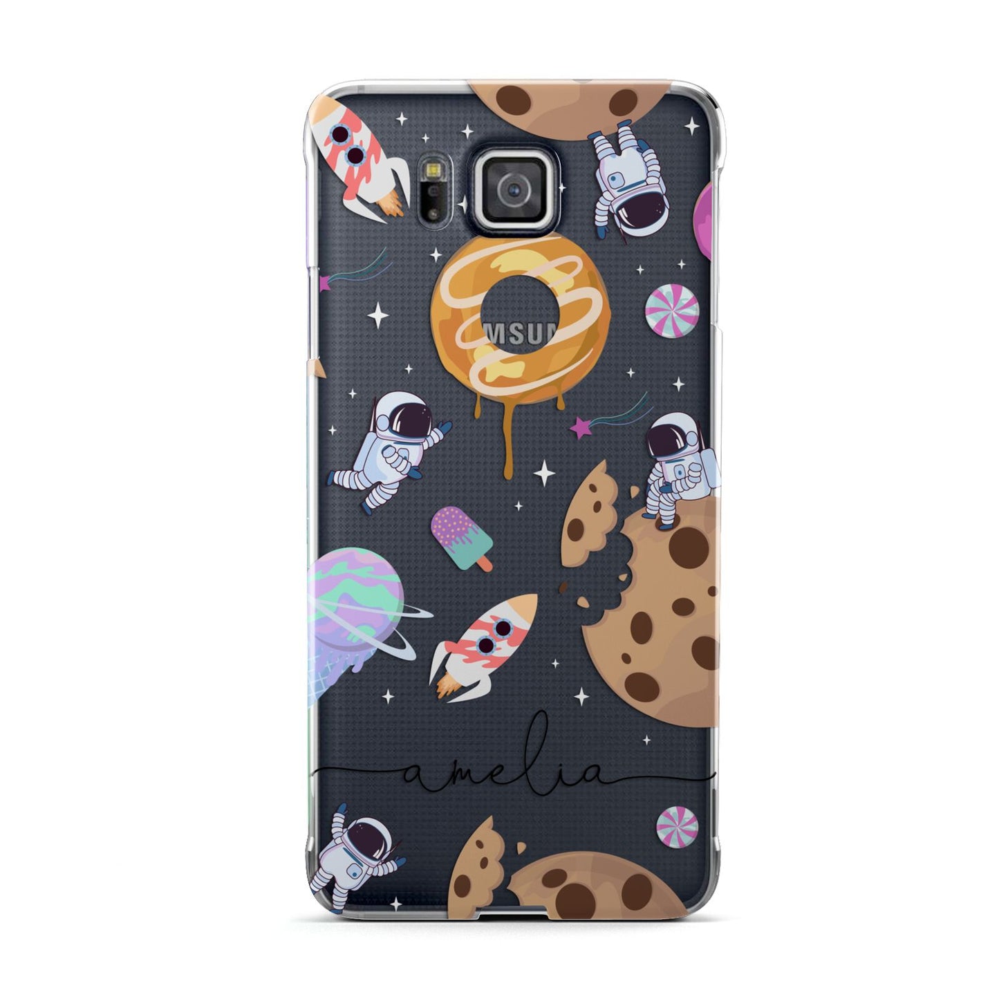 Candyland Galaxy Clear Personalised Samsung Galaxy Alpha Case