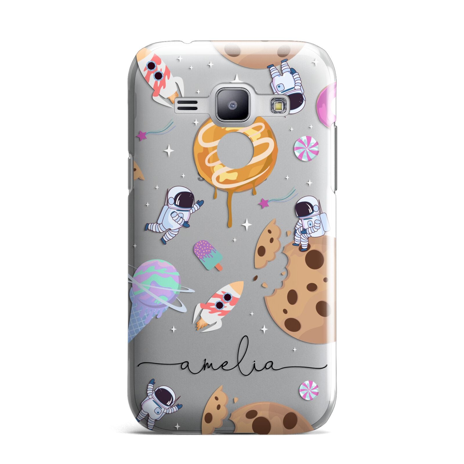 Candyland Galaxy Clear Personalised Samsung Galaxy J1 2015 Case