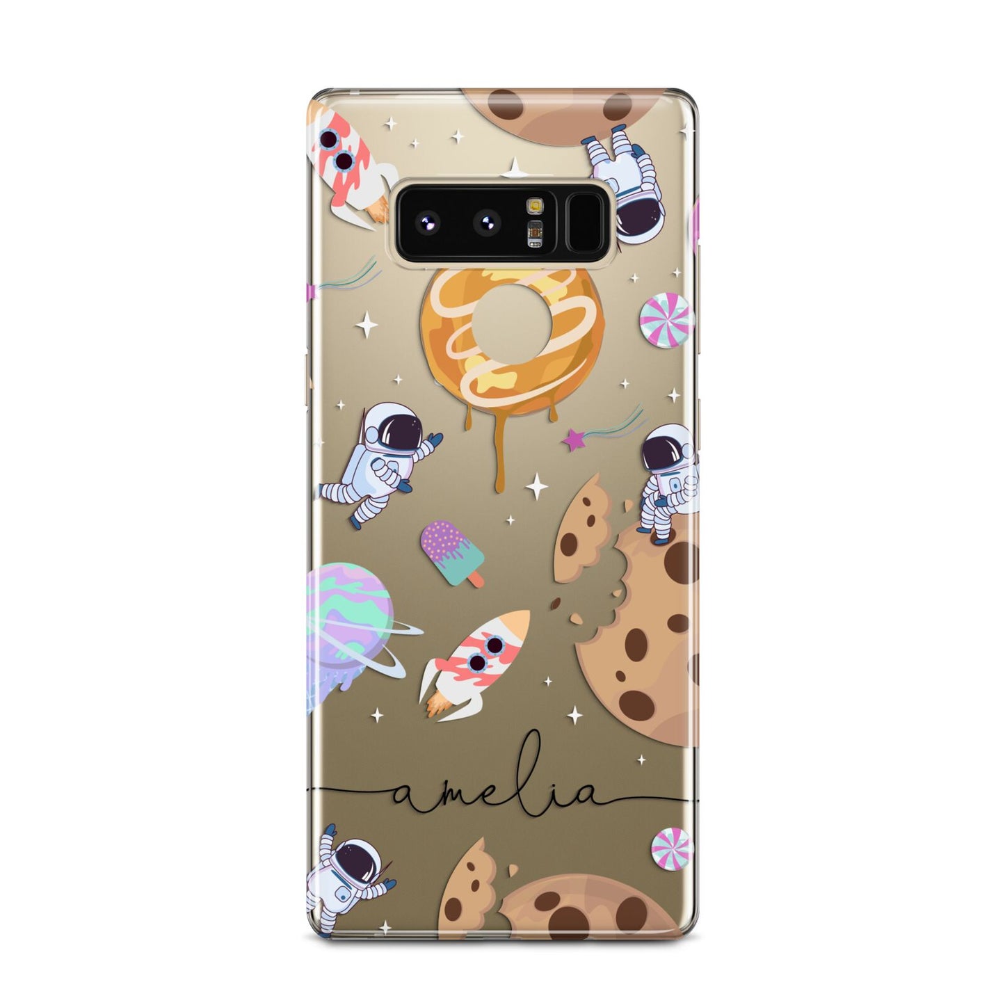 Candyland Galaxy Clear Personalised Samsung Galaxy Note 8 Case