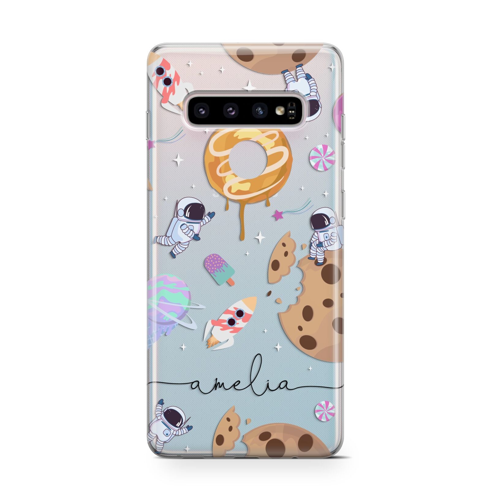 Candyland Galaxy Clear Personalised Samsung Galaxy S10 Case