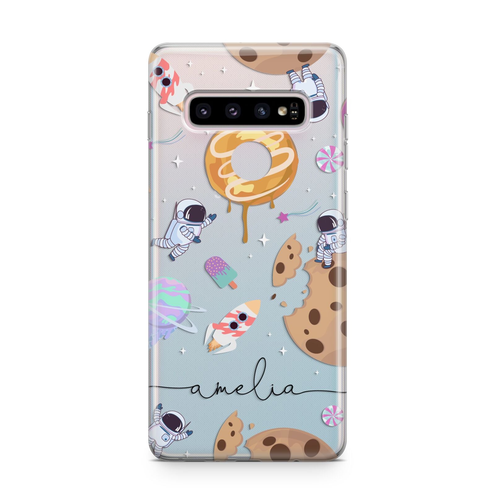 Candyland Galaxy Clear Personalised Samsung Galaxy S10 Plus Case