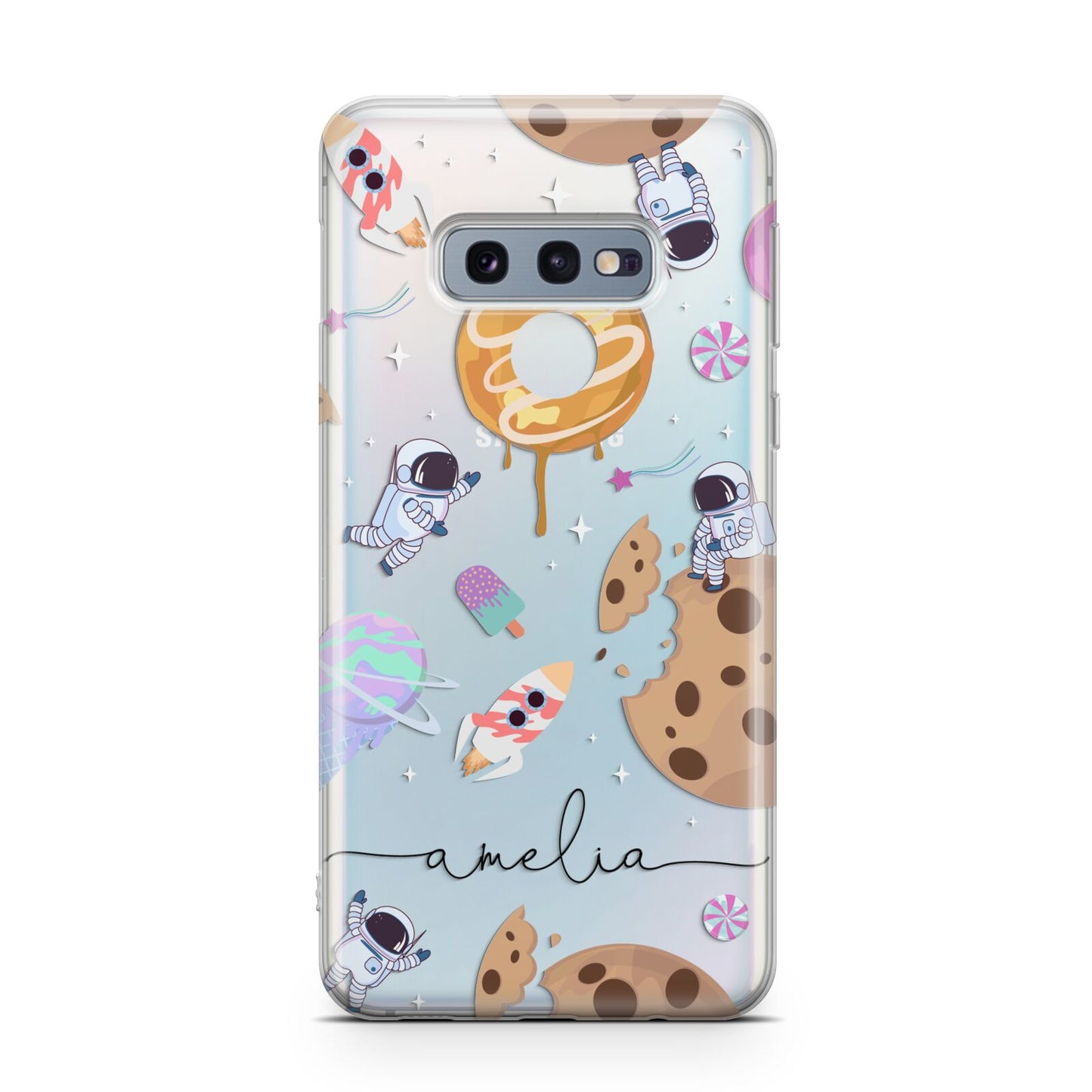 Candyland Galaxy Clear Personalised Samsung Galaxy S10E Case