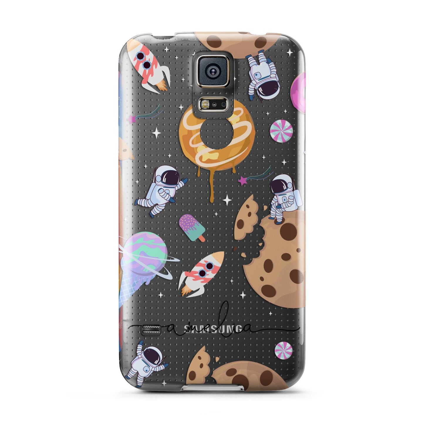 Candyland Galaxy Clear Personalised Samsung Galaxy S5 Case