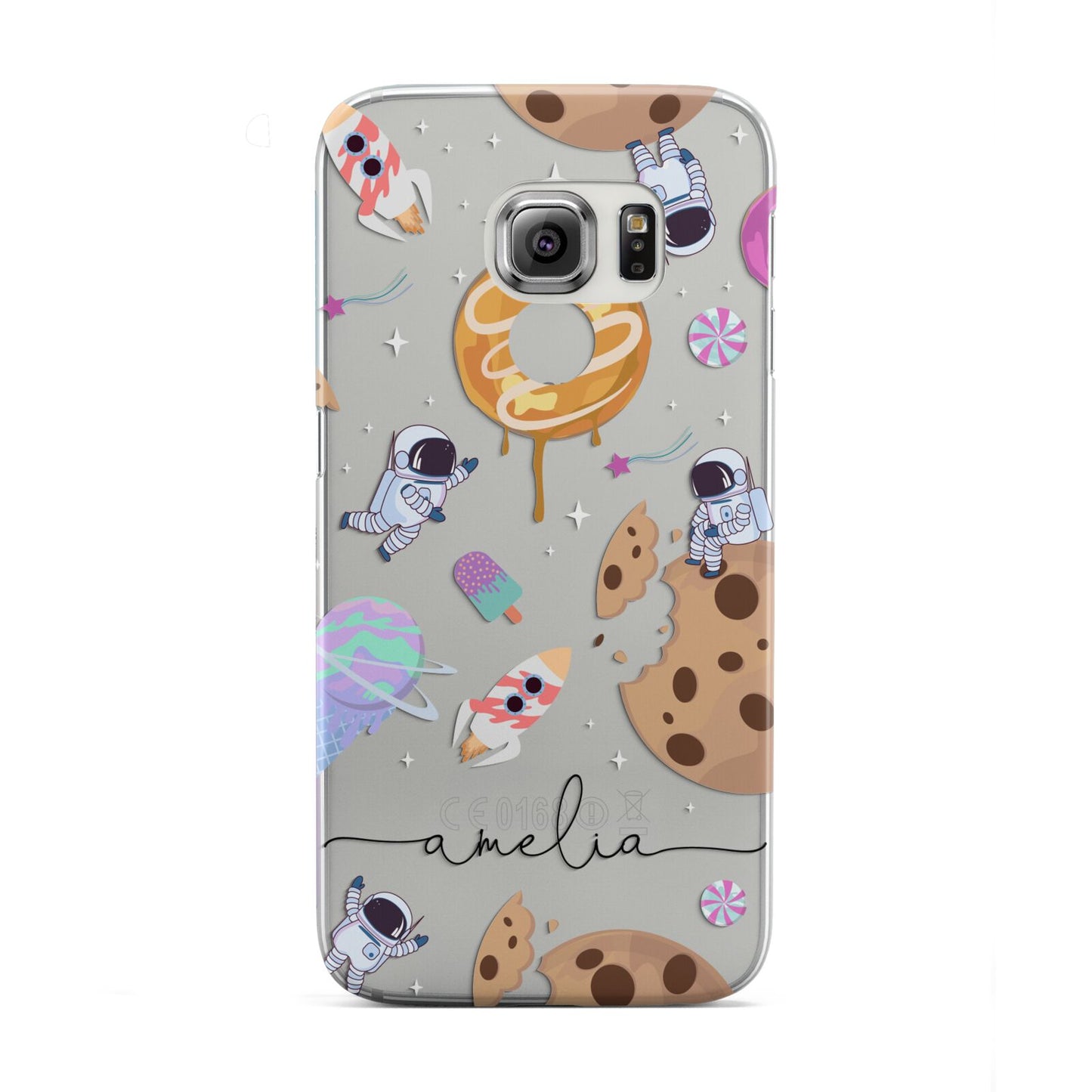 Candyland Galaxy Clear Personalised Samsung Galaxy S6 Edge Case