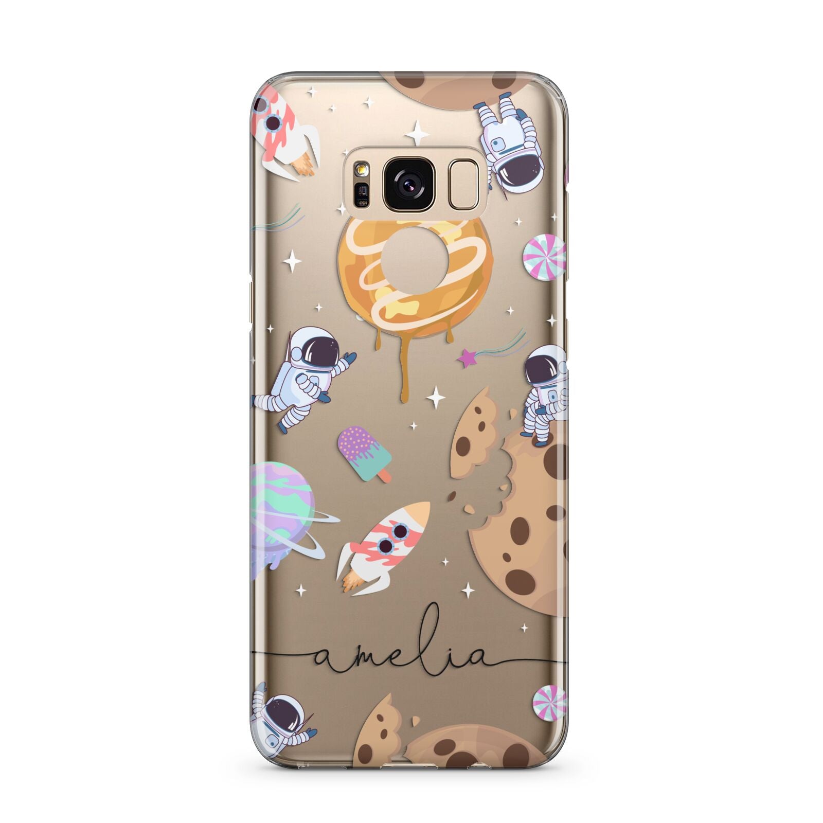 Candyland Galaxy Clear Personalised Samsung Galaxy S8 Plus Case