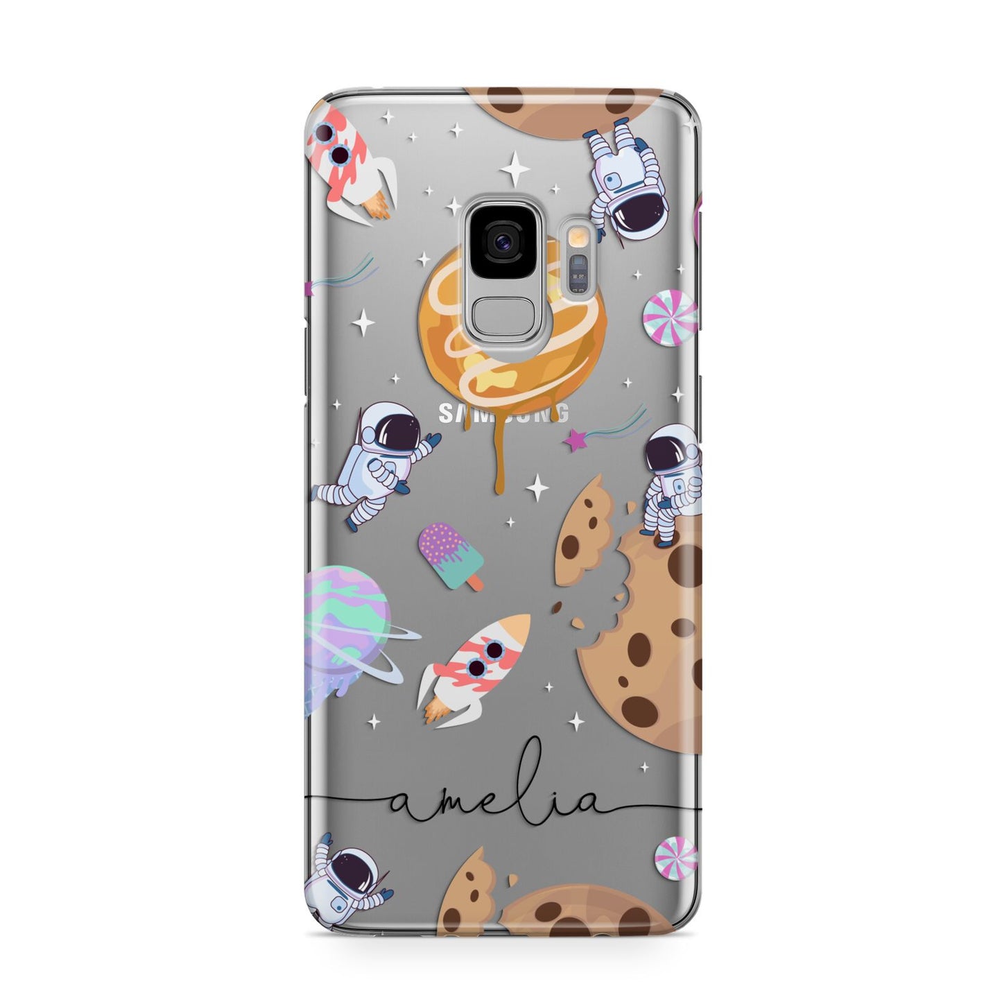 Candyland Galaxy Clear Personalised Samsung Galaxy S9 Case