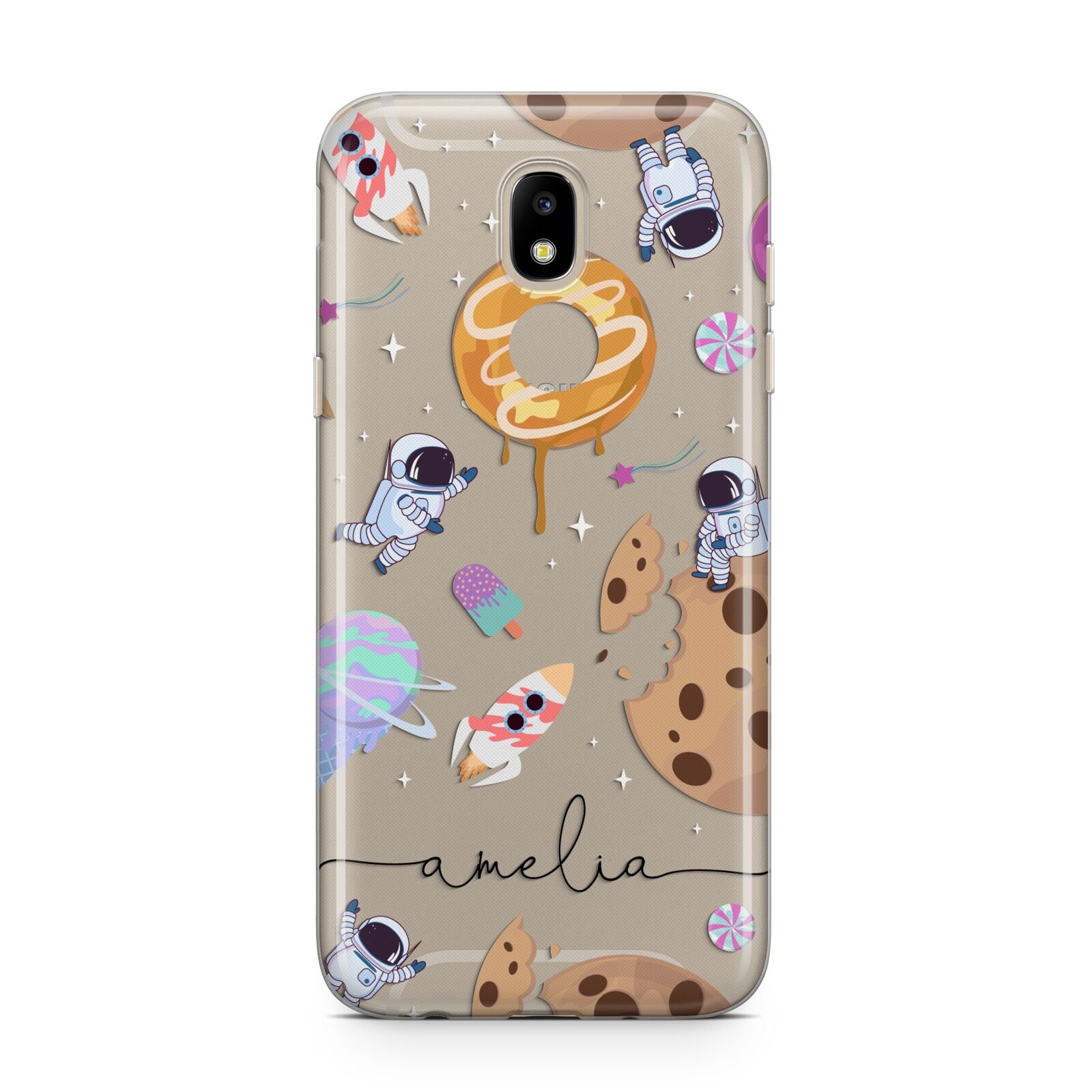 Candyland Galaxy Clear Personalised Samsung J5 2017 Case