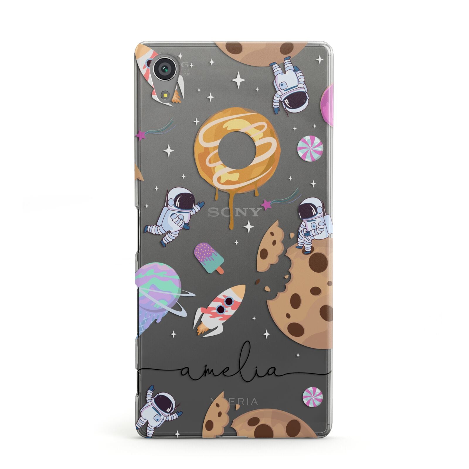 Candyland Galaxy Clear Personalised Sony Xperia Case