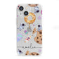 Candyland Galaxy Clear Personalised iPhone 13 Mini Clear Bumper Case