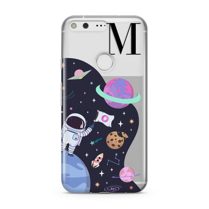 Candyland Galaxy Custom Initial Google Pixel Case