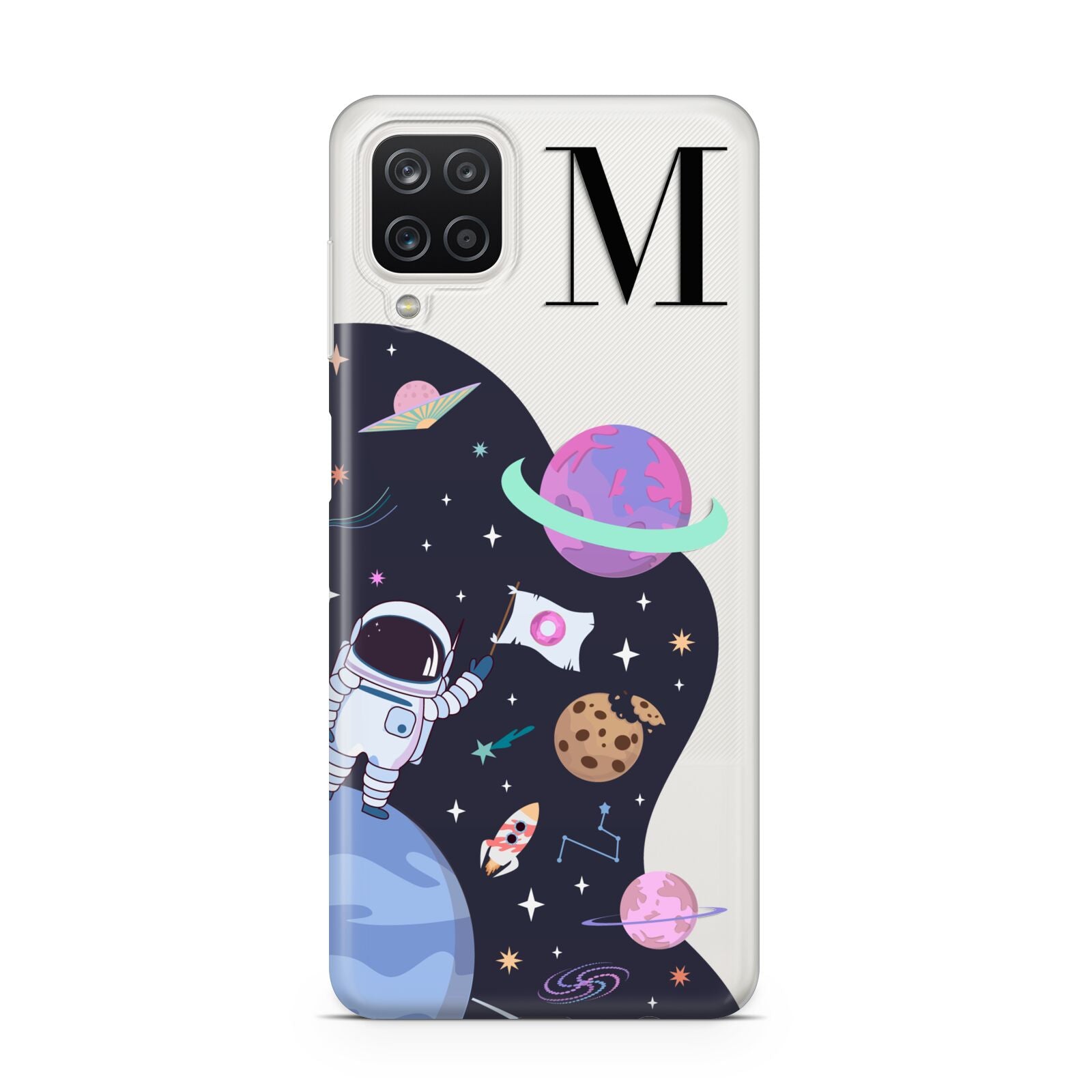 Candyland Galaxy Custom Initial Samsung A12 Case