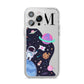 Candyland Galaxy Custom Initial iPhone 14 Pro Max Clear Tough Case Silver