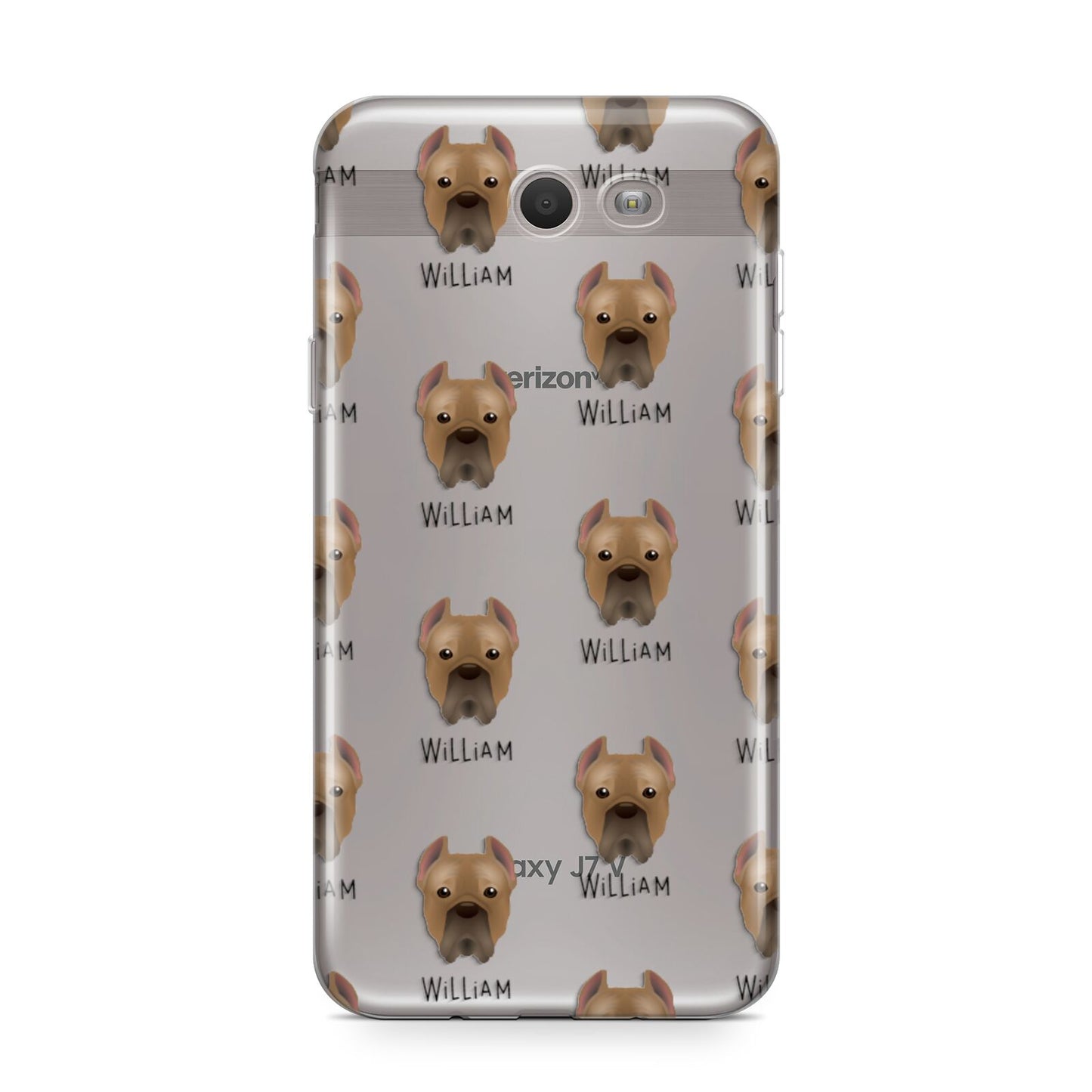 Cane Corso Italiano Icon with Name Samsung Galaxy J7 2017 Case