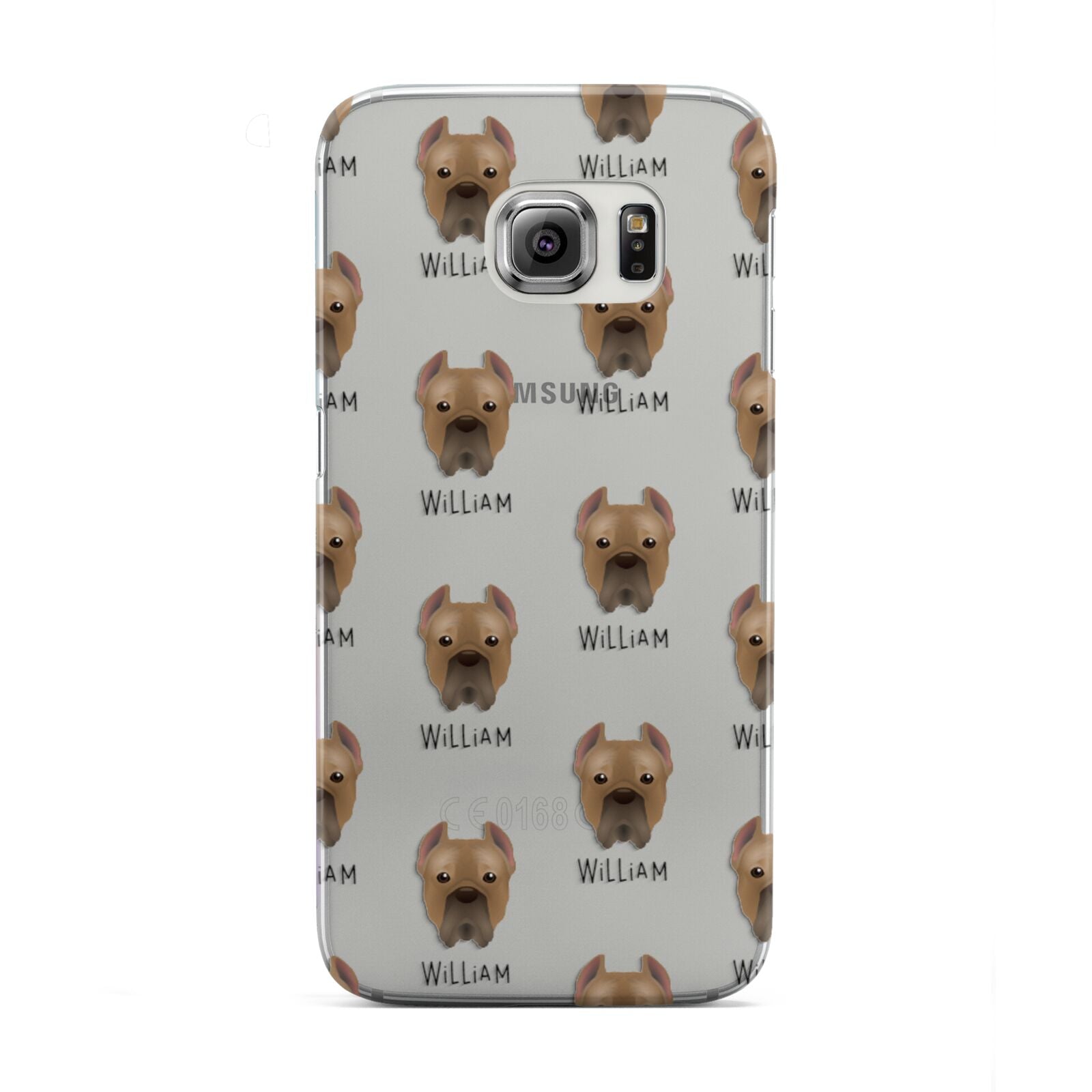 Cane Corso Italiano Icon with Name Samsung Galaxy S6 Edge Case