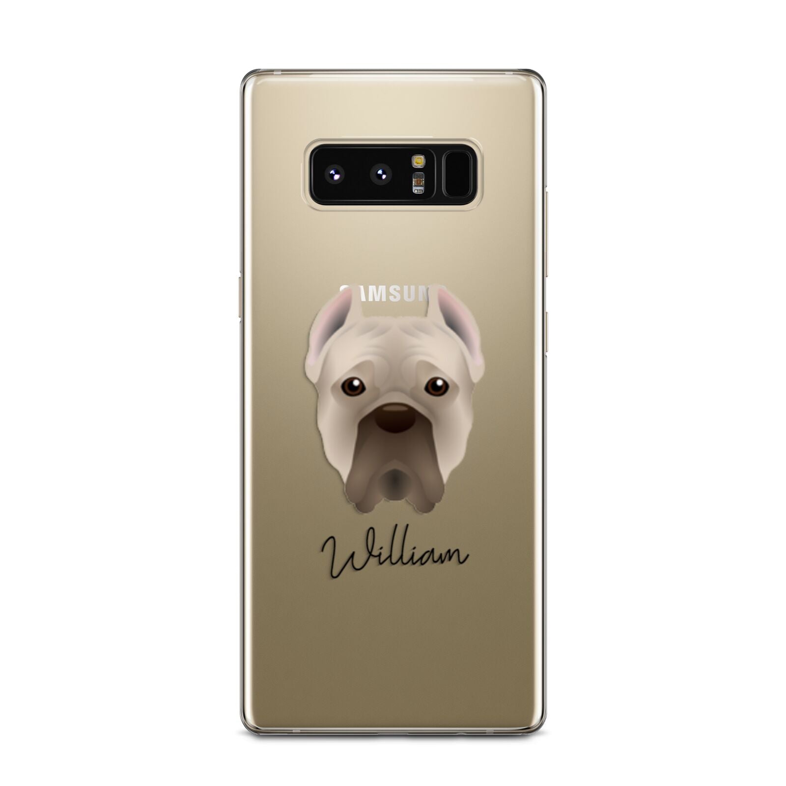 Cane Corso Italiano Personalised Samsung Galaxy Note 8 Case